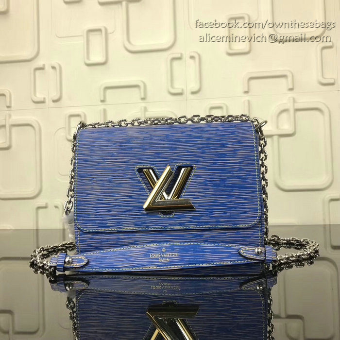 Louis Vuitton Epi Leather Twist MM Blue M50272