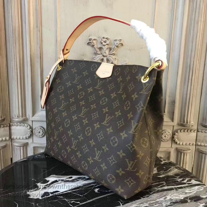 Louis Vuitton Monogram Canvas Graceful PM Beige M43701