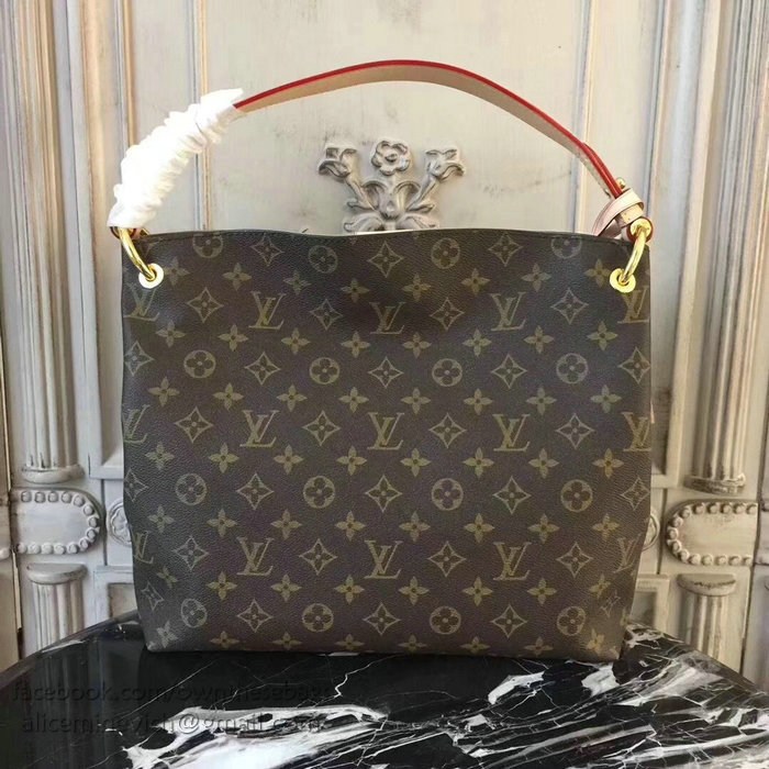 Louis Vuitton Monogram Canvas Graceful PM Beige M43701