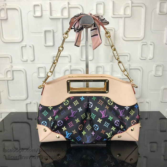 Louis Vuitton Monogram Multicolore Judy MM M40256 Black