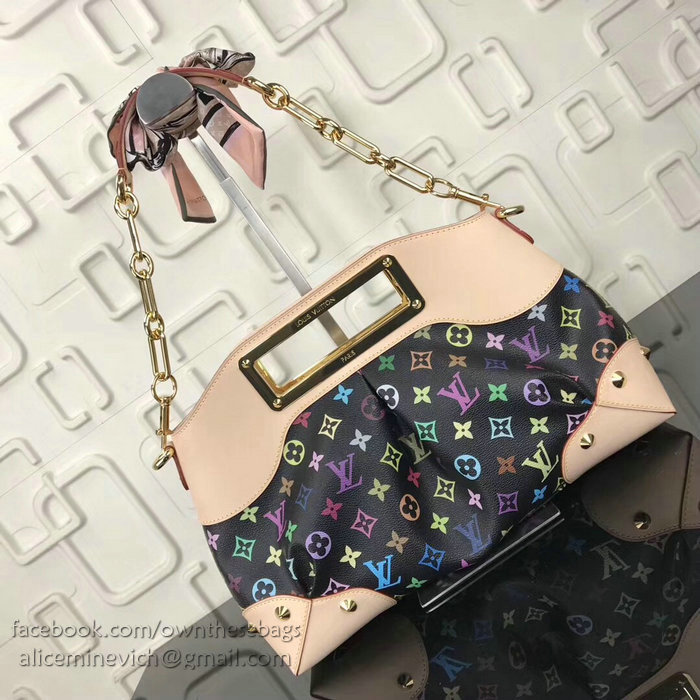 Louis Vuitton Monogram Multicolore Judy MM M40256 Black