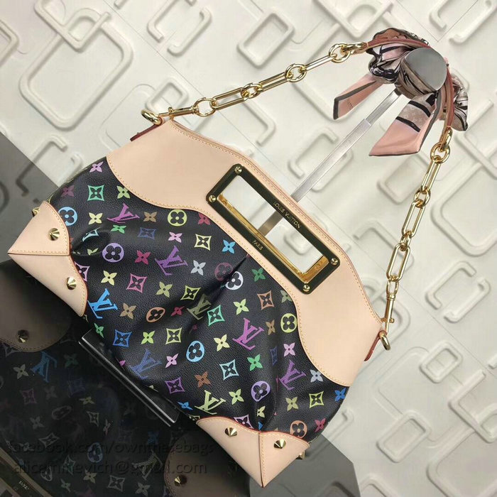 Louis Vuitton Monogram Multicolore Judy MM M40256 Black