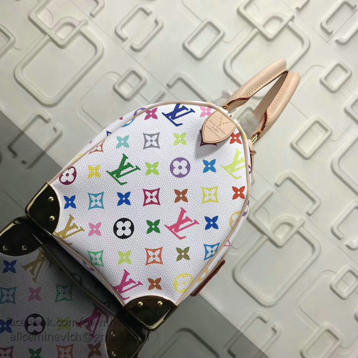 Louis Vuitton Monogram Multicolore Speedy 30 M92643 White