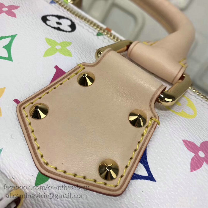 Louis Vuitton Monogram Multicolore Speedy 30 M92643 White