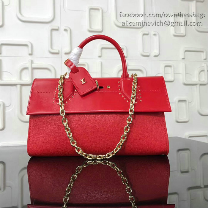 Louis Vuitton Pochette City Steamer Red M54925