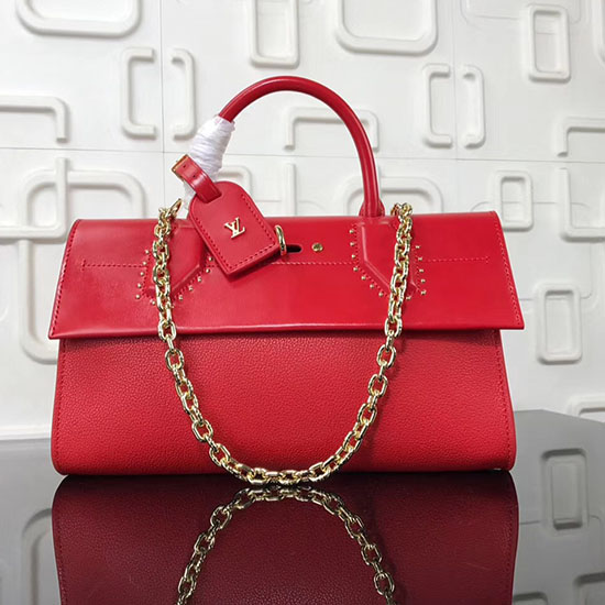 Louis Vuitton Pochette City Steamer Red M54925