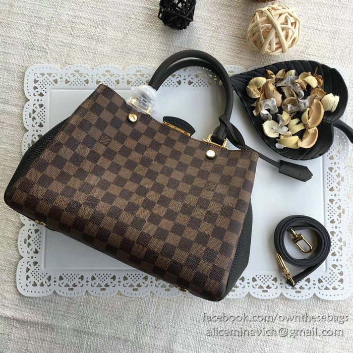 Louis Vuitton Damier Ebene Canvas Brittany Noir N41673