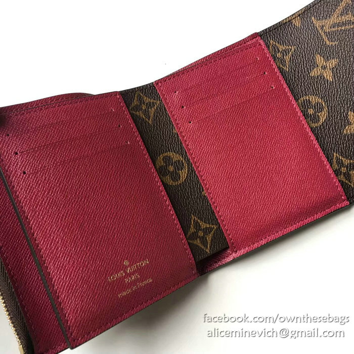 Louis Vuitton Monogram Canvas Ariane Wallet Fuchsia M62037