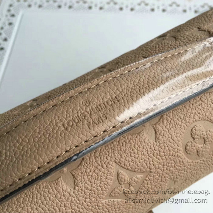 Louis Vuitton Monogram Empreinte Pochette Metis Beige M44072