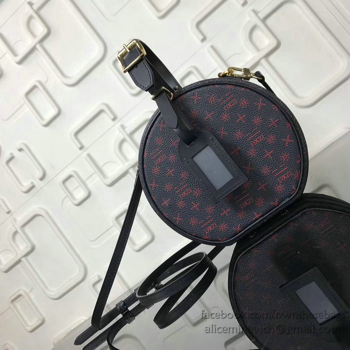 Louis Vuitton Canvas Petite Boite Chapeau Red M43510