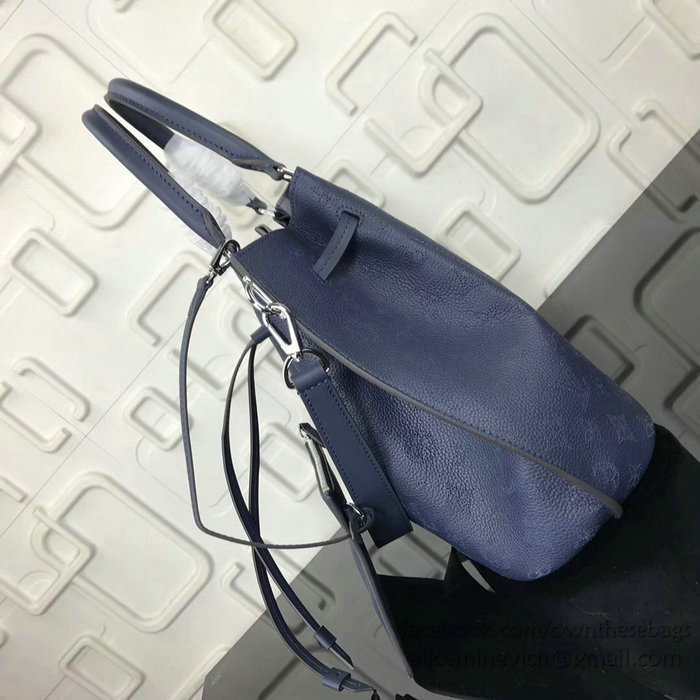 Louis Vuitton Mahina Leather Girolata Navy M54401