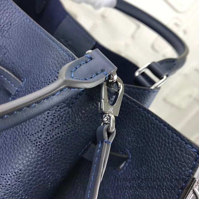 Louis Vuitton Mahina Leather Girolata Navy M54401