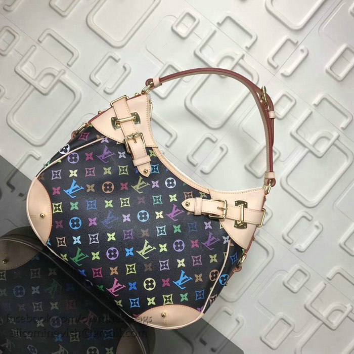 Louis Vuitton Monogram Multicolor Greta Shoulder Bag Black M40196