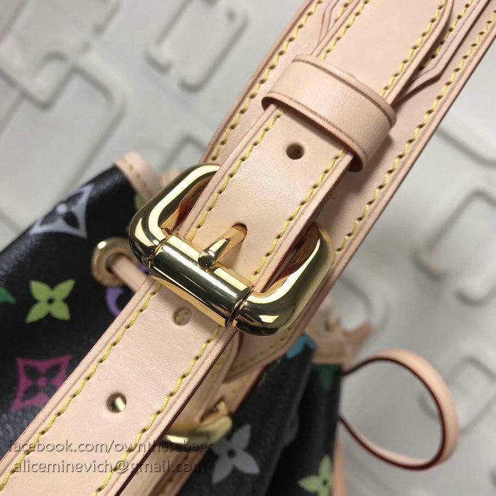 Louis Vuitton Monogram Multicolor Petit Noe Black M42230