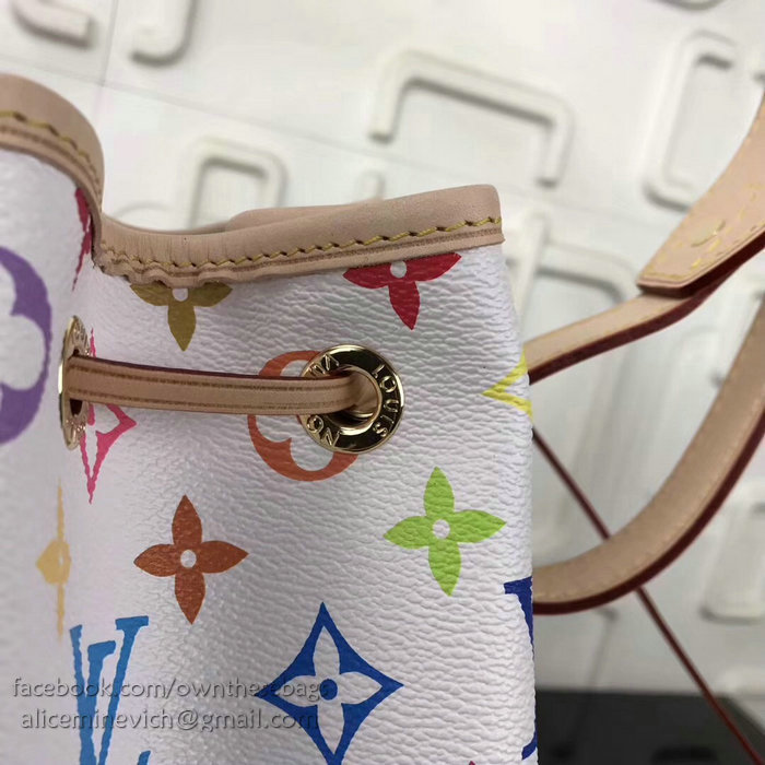 Louis Vuitton Monogram Multicolor Petit Noe White M42230