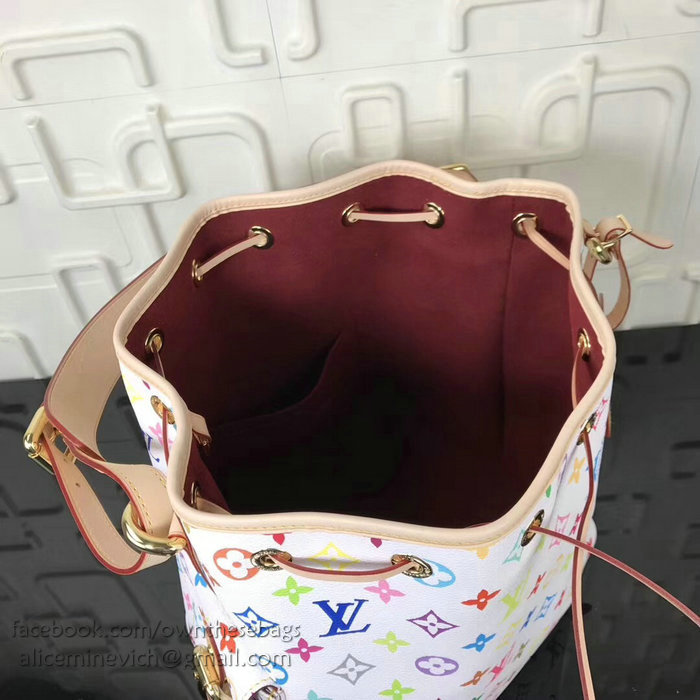 Louis Vuitton Monogram Multicolor Petit Noe White M42230