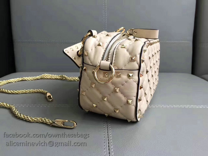 Valentino Garavani Free Rockstud Spike Camera Bag Off-white V0125