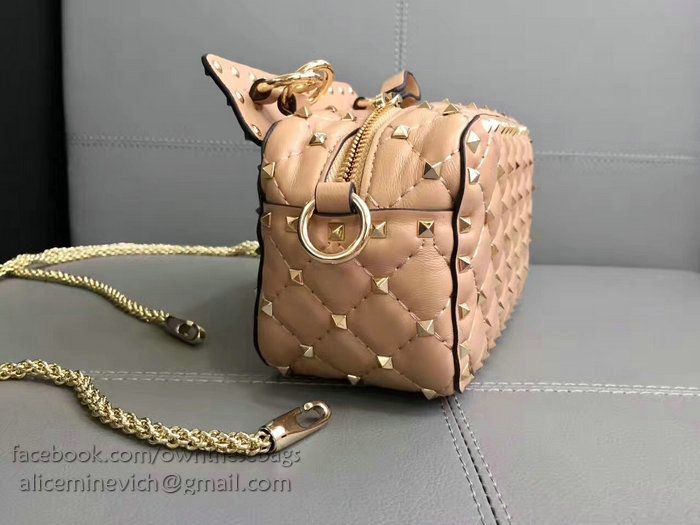 Valentino Garavani Free Rockstud Spike Camera Bag Pink V0125