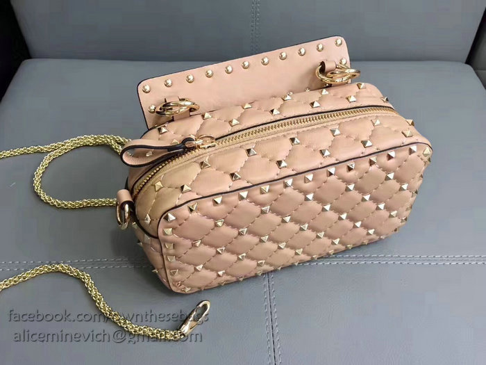 Valentino Garavani Free Rockstud Spike Camera Bag Pink V0125