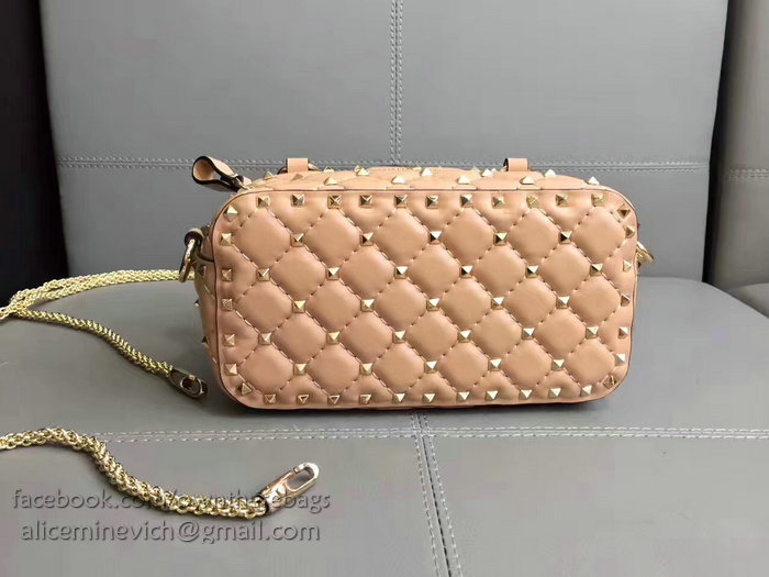 Valentino Garavani Free Rockstud Spike Camera Bag Pink V0125