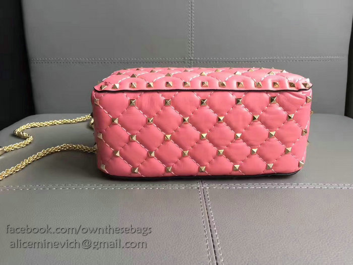 Valentino Garavani Free Rockstud Spike Camera Bag Rose V0125