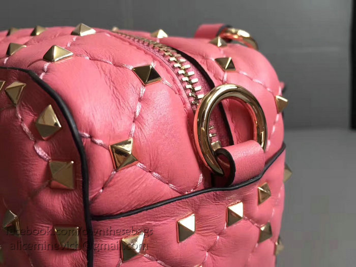 Valentino Garavani Free Rockstud Spike Camera Bag Rose V0125