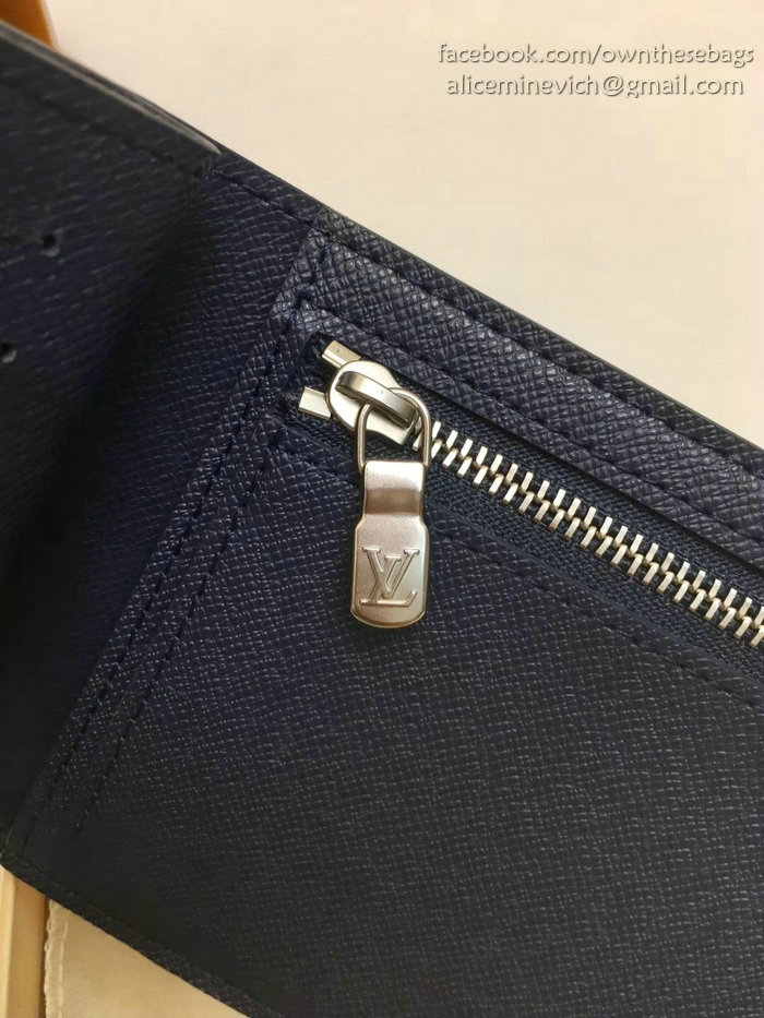 Louis Vuitton Epi Leather Amerigo Wallet Blue M60053