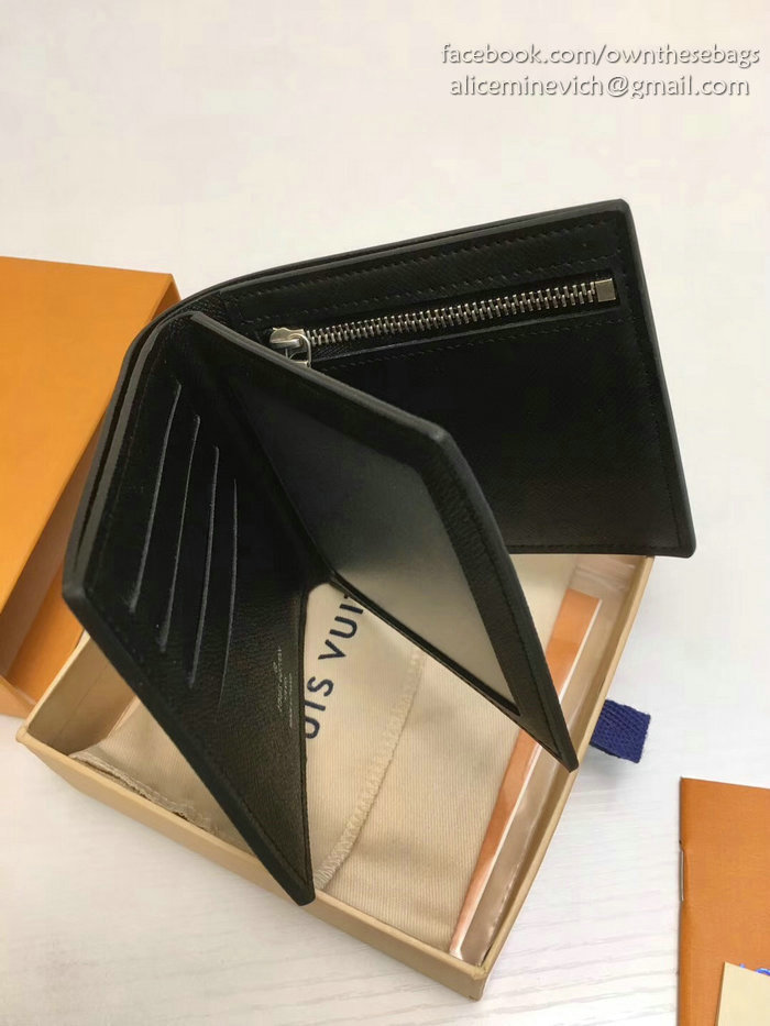 Louis Vuitton Epi Leather Amerigo Wallet Noir M60053