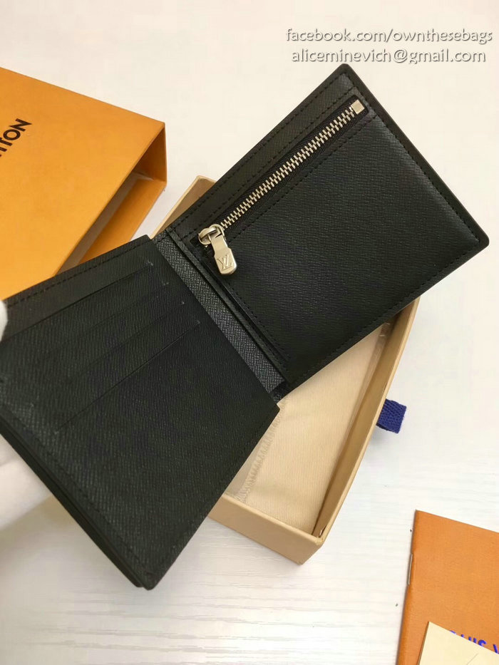 Louis Vuitton Epi Leather Amerigo Wallet Noir M60053