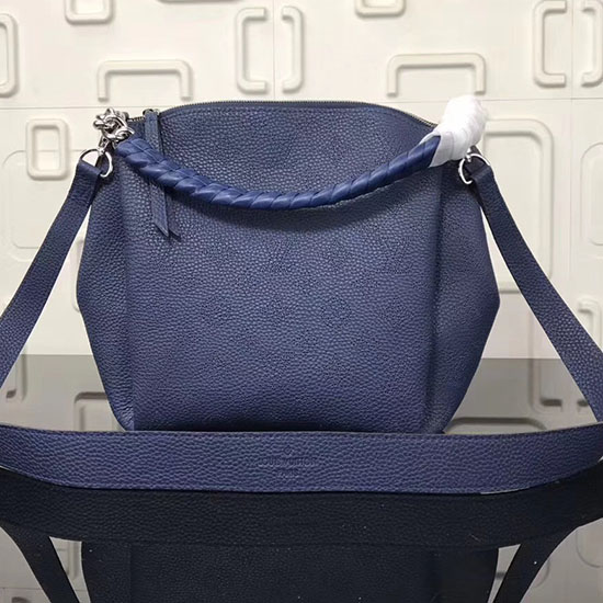 Louis Vuitton Mahina Calfskin Babylone Chain BB Blue M51223