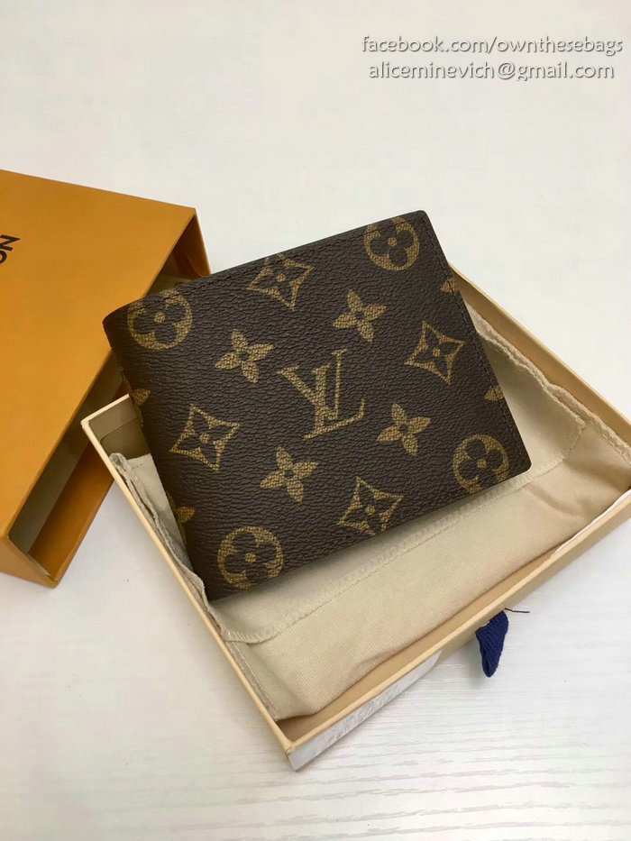 Louis Vuitton Monogram Canvas Amerigo Wallet M60053