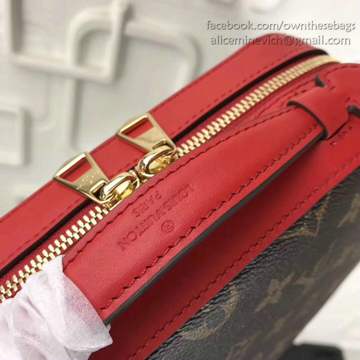 Louis Vuitton Monogram Canvas Camera Case Bag Red M44258