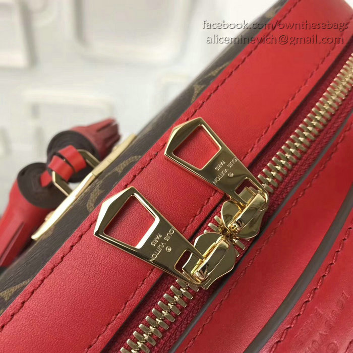 Louis Vuitton Monogram Canvas Camera Case Bag Red M44258