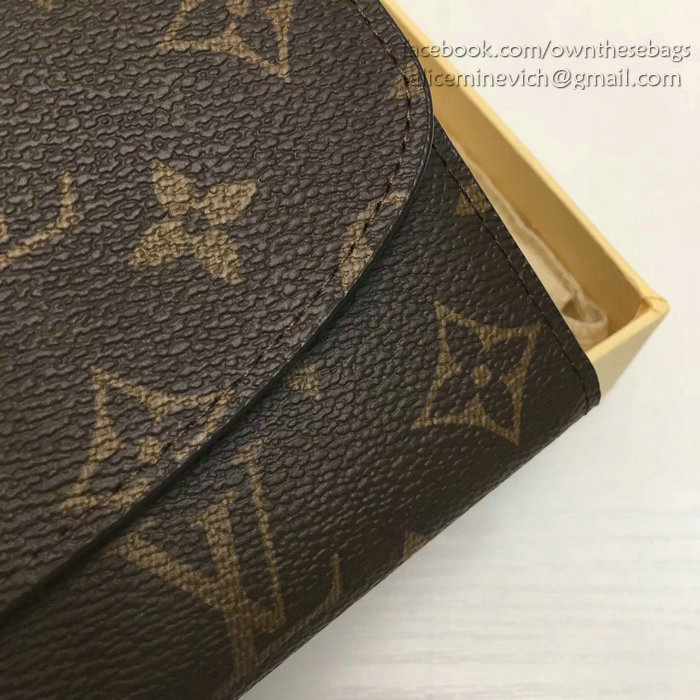 Louis Vuitton Monogram Canvas Emilie Wallet Brown M60697