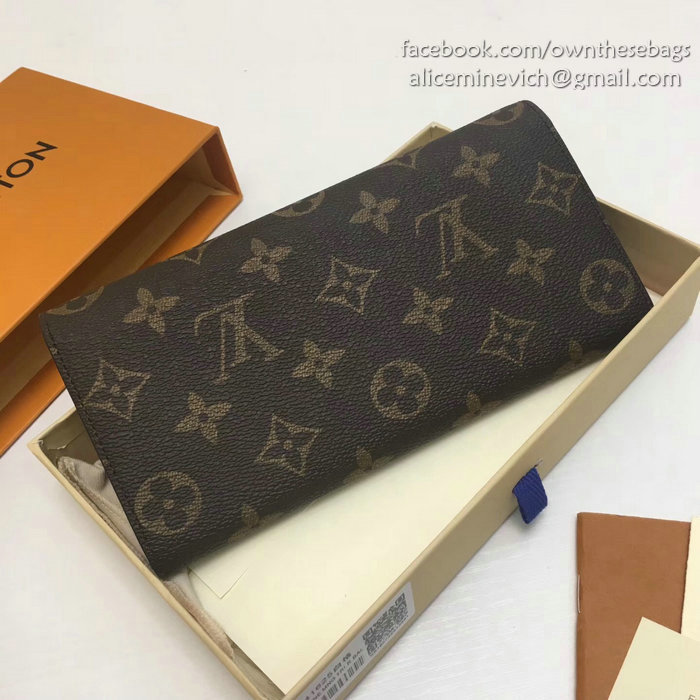 Louis Vuitton Monogram Canvas Emilie Wallet Fuchsia M60697