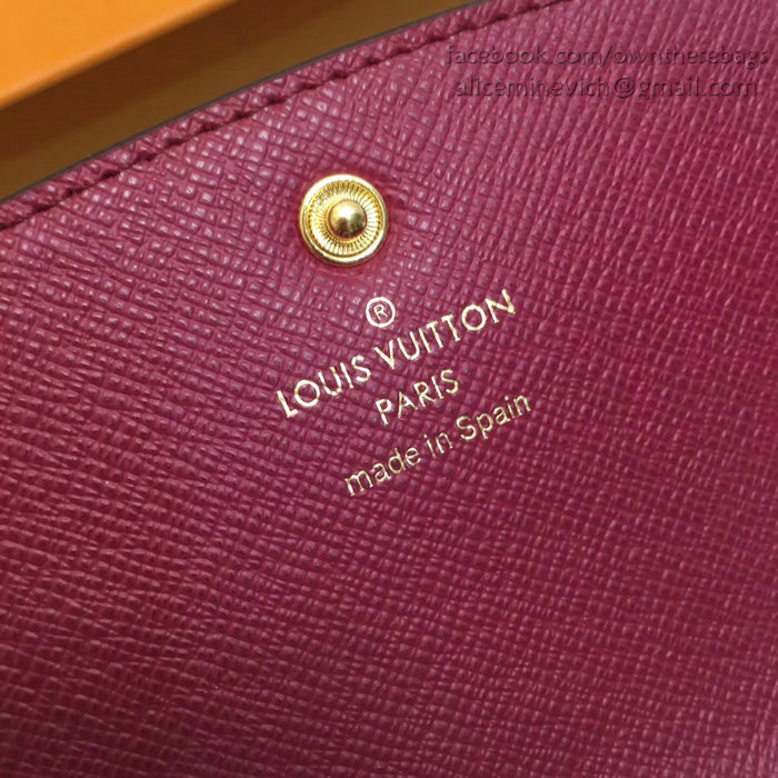 Louis Vuitton Monogram Canvas Emilie Wallet Fuchsia M60697