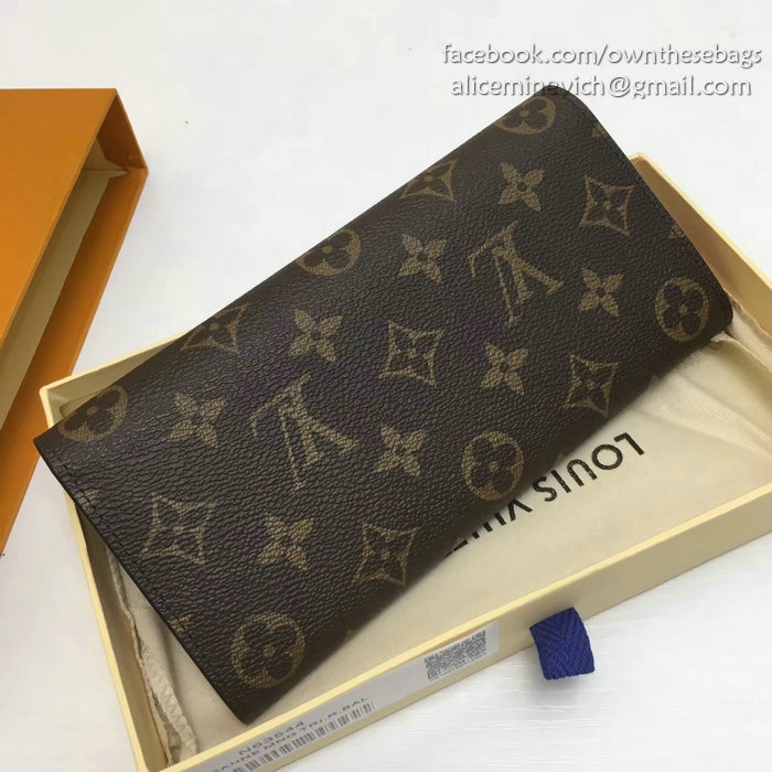 Louis Vuitton Monogram Canvas Emilie Wallet Orange M60697