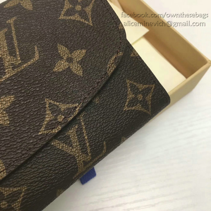 Louis Vuitton Monogram Canvas Emilie Wallet Rose Ballerine M60697