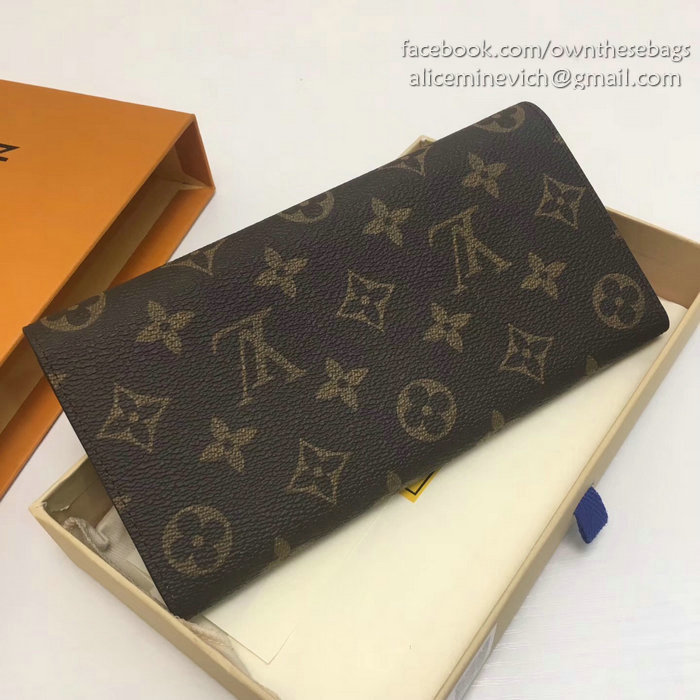 Louis Vuitton Monogram Canvas Emilie Wallet Rose M60697