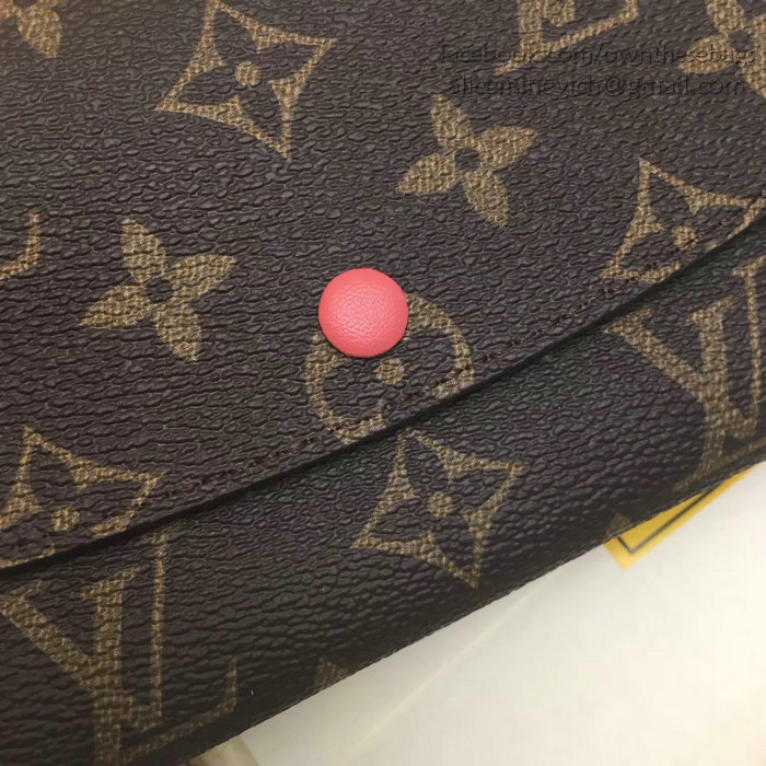 Louis Vuitton Monogram Canvas Emilie Wallet Rose M60697