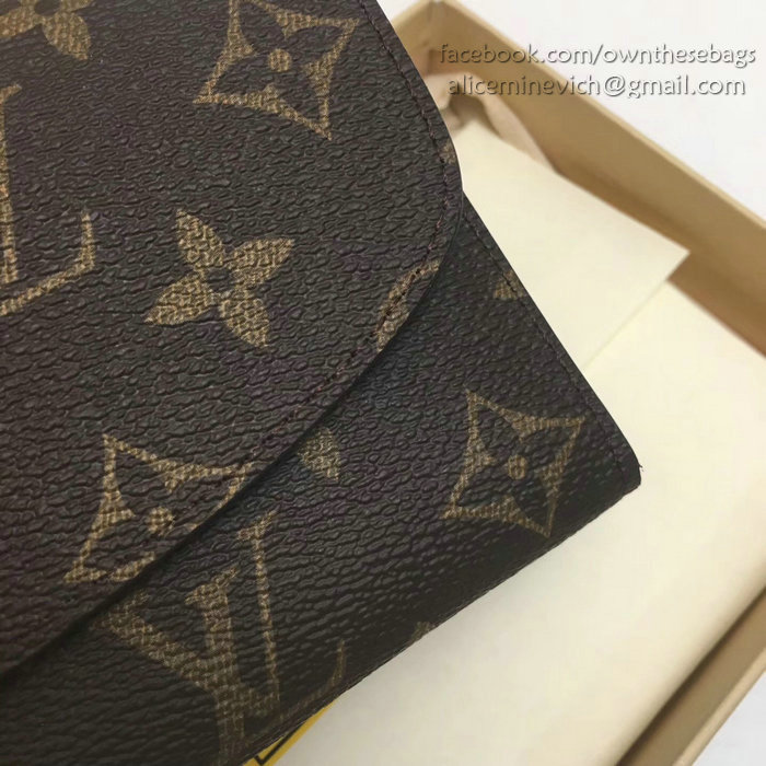 Louis Vuitton Monogram Canvas Emilie Wallet Rose M60697