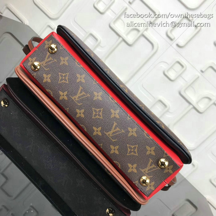 Louis Vuitton Monogram Canvas Millefeuille Noir Rouge M44254