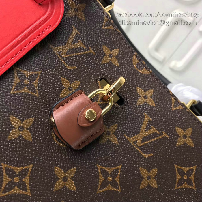 Louis Vuitton Monogram Canvas Millefeuille Noir Rouge M44254