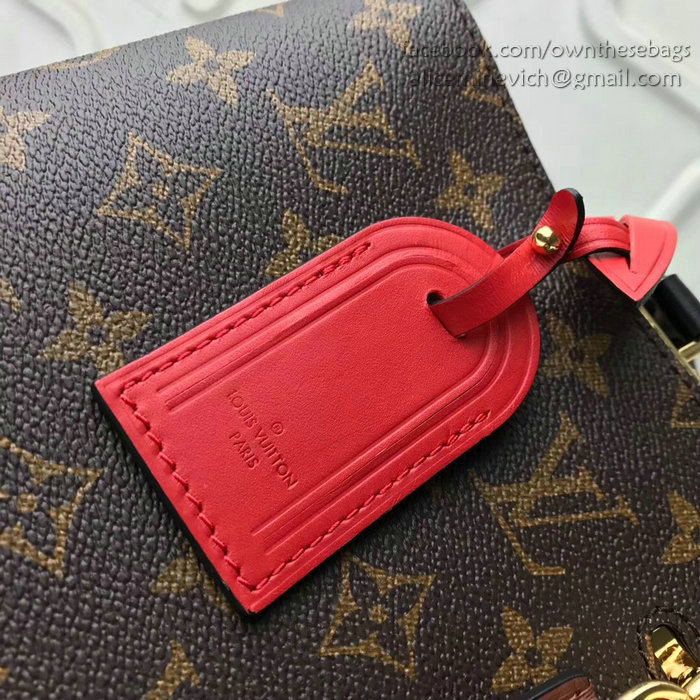 Louis Vuitton Monogram Canvas Millefeuille Noir Rouge M44254