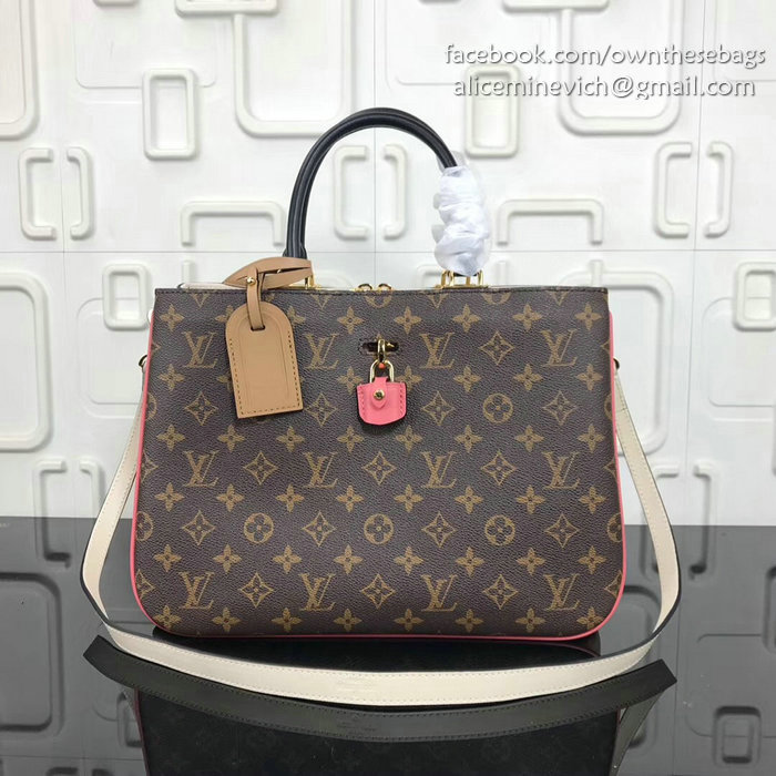 Louis Vuitton Monogram Canvas Millefeuille Sesame Peche M44254