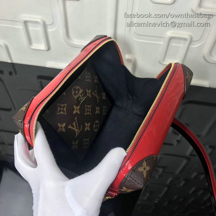 Louis Vuitton Patent Leather Venice Red M54390