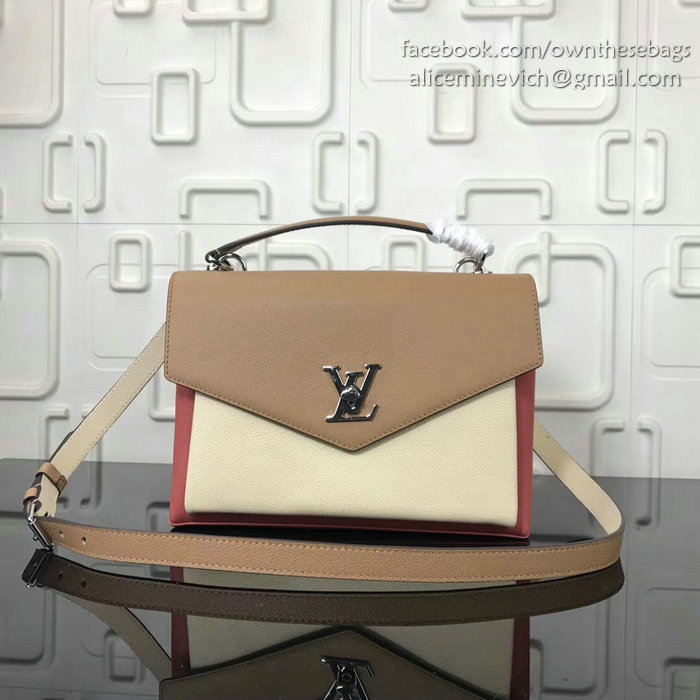 Louis Vuitton Soft Calfskin My Lockme Vieux Rose Sesame Creme M54878