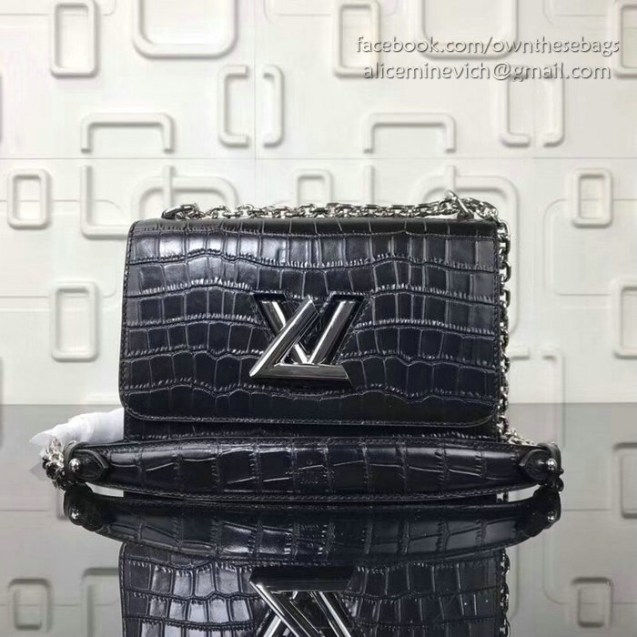 Louis Vuitton Croco Twist PM Black M50532