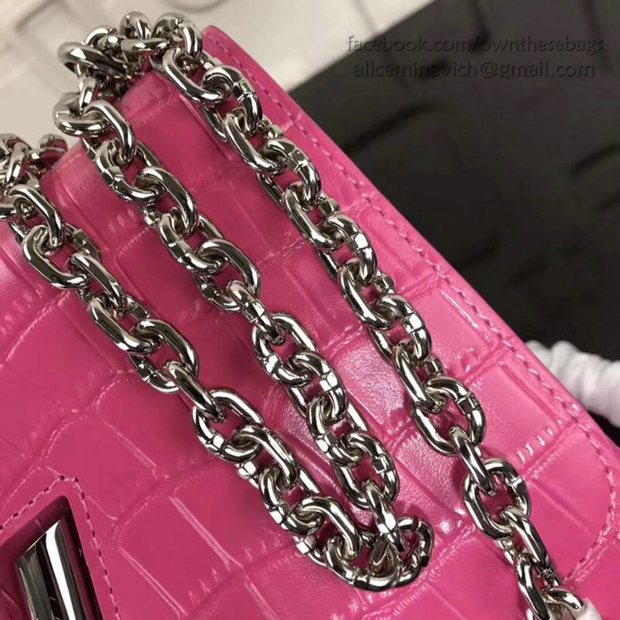 Louis Vuitton Croco Twist PM Rose M50532