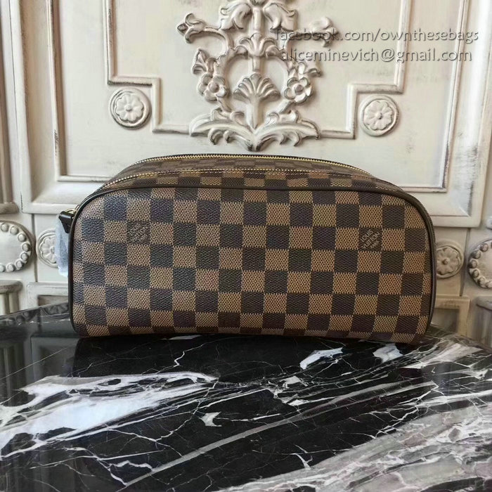 Louis Vuitton Damier Ebene Canvas King Size Toiletry Bag N47526